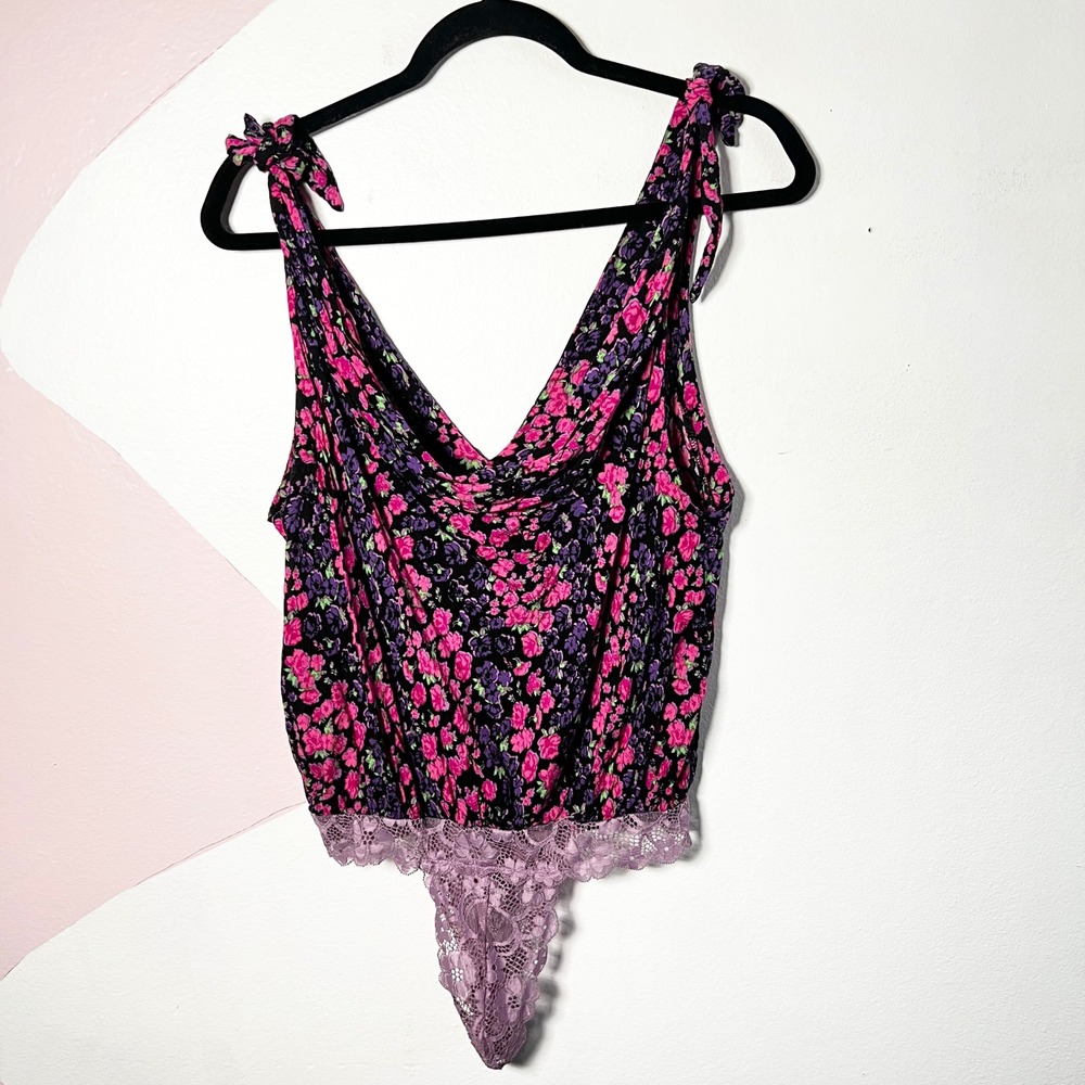 Intimately Free People Bodysuit Womens Small Retro 80s Inspired Festival Boho